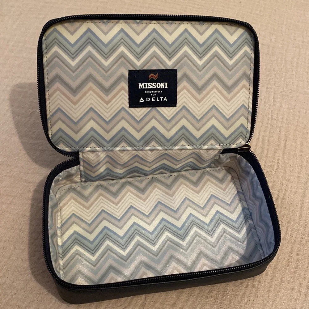 MISSONI for Delta NAVY Cosmetic Bag. Perfect for storage or travel .